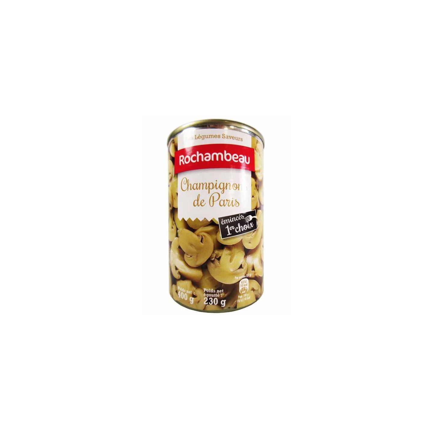 Champignons Tranchés - ROCHAMBEAU - 230gr