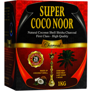 Charbon Naturel de Coques de Noix de Coco - SUPER COCO NOOR - 1kg