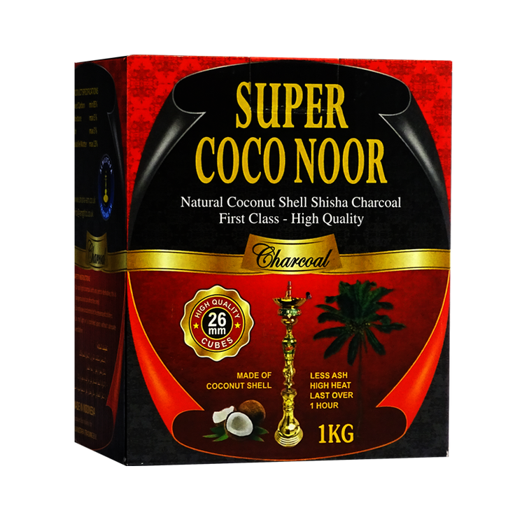 Charbon Naturel de Coques de Noix de Coco - SUPER COCO NOOR - 1kg