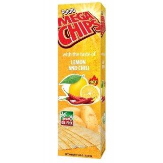 Chips Saveur de Citron et de Chili - MEGA CHIPS - 100gr