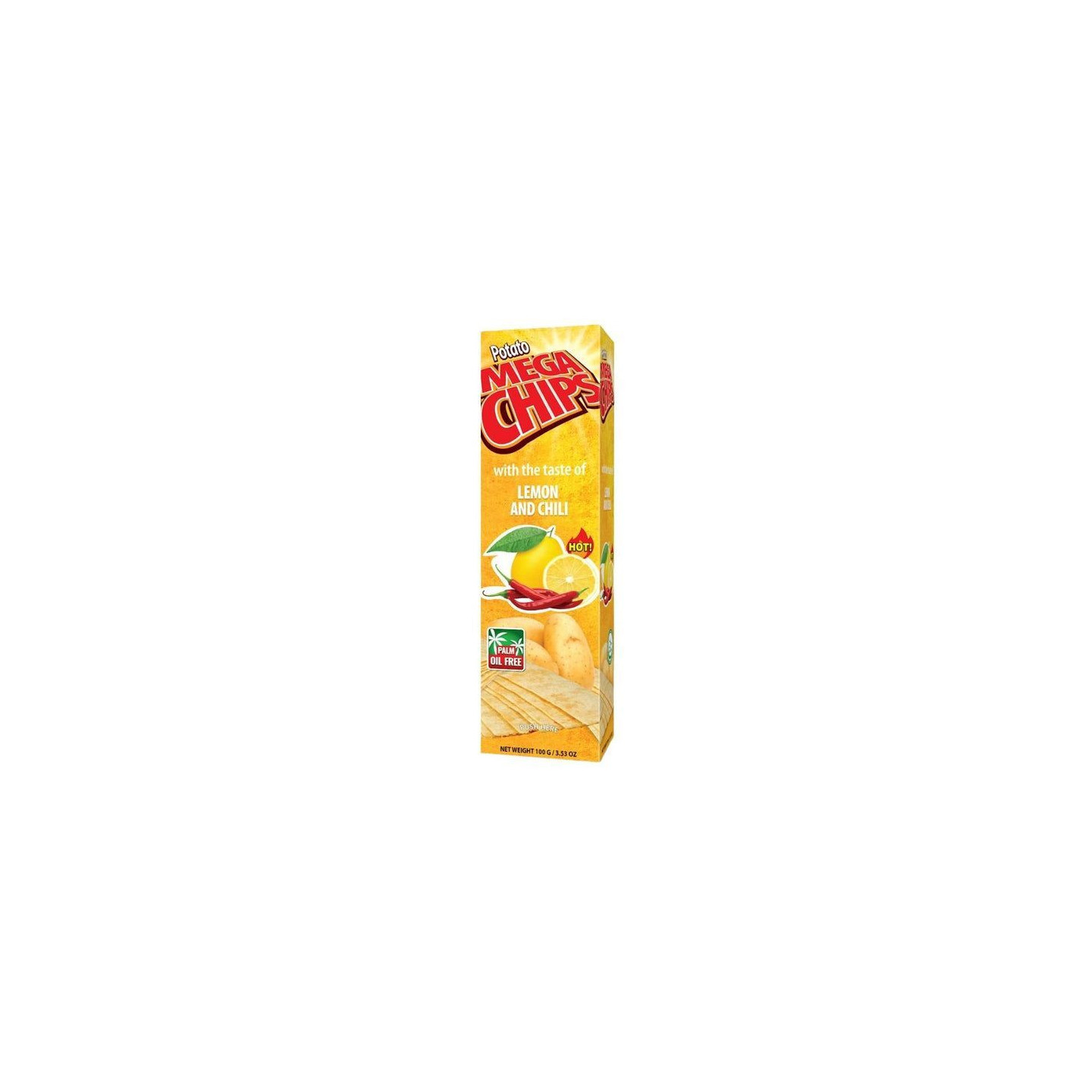 Chips Saveur de Citron et de Chili - MEGA CHIPS - 100gr