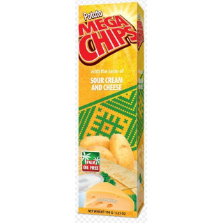 Chips Saveur de Crème Fraiche et de Fromage - MEGA CHIPS - 100gr