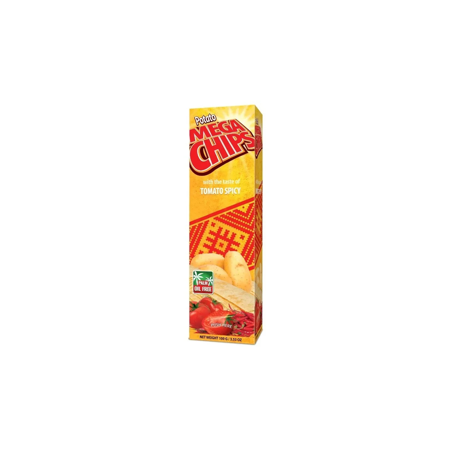 Chips Saveur de Tomate Chili - MEGA CHIPS - 100gr