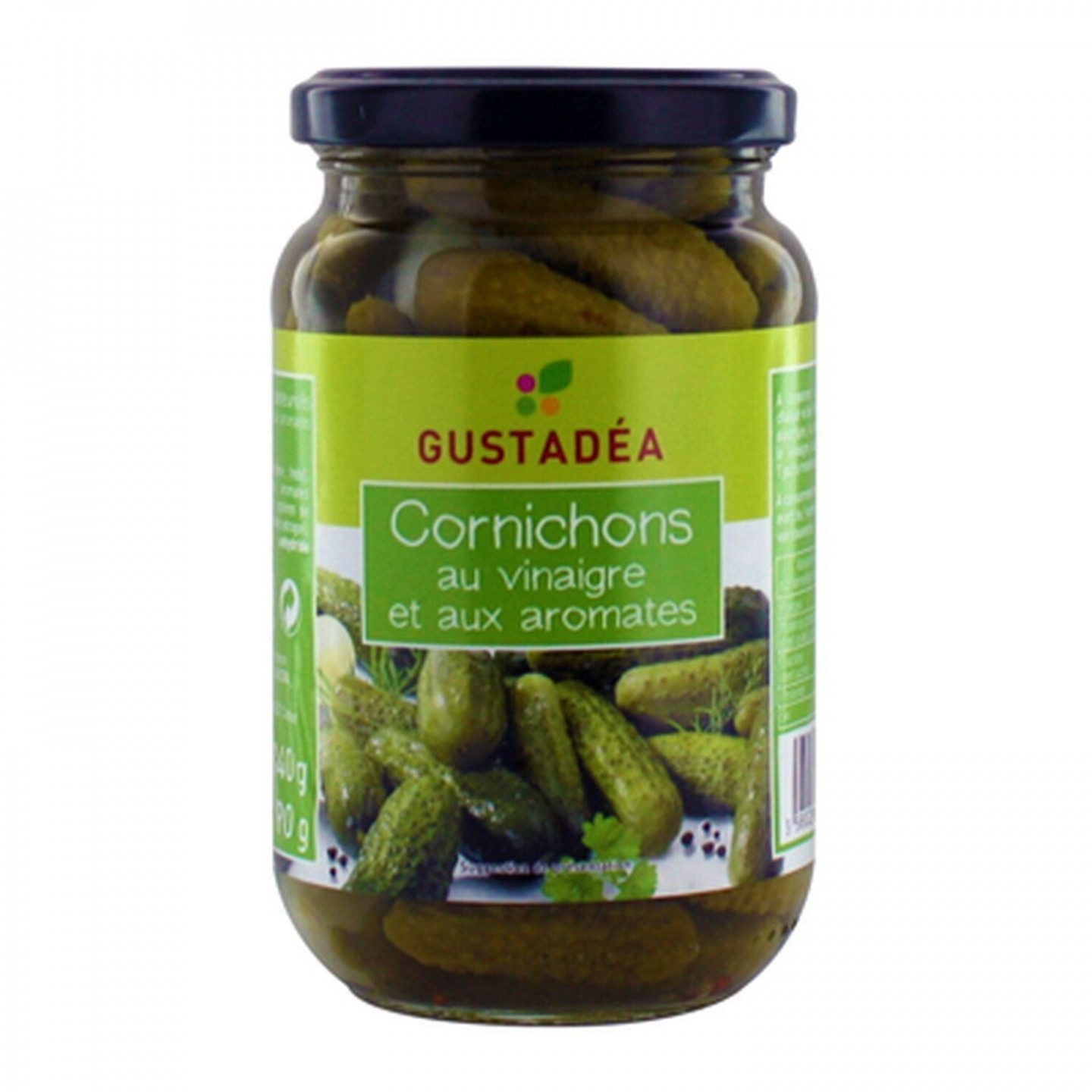 Cornichons au Vinaigre et aux Aromates - GUSTADEA - 340gr