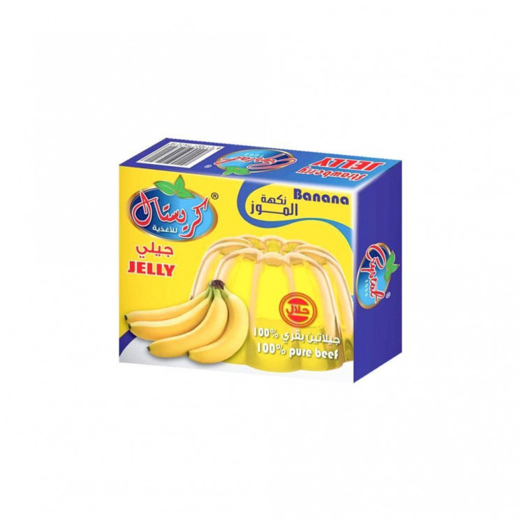 Gelée de Fruits (Jelly) Saveur Banane - KRISTAL - 80gr