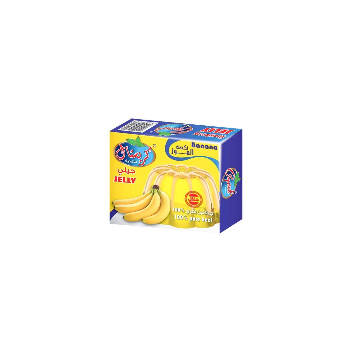 Gelée de Fruits (Jelly) Saveur Banane - KRISTAL - 80gr