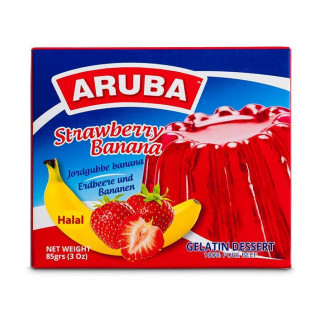 Gelée de Fruits (Jelly) Saveur Fraise & Banane - ARUBA - 85gr