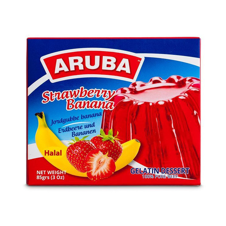 Gelée de Fruits (Jelly) Saveur Fraise & Banane - ARUBA - 85gr