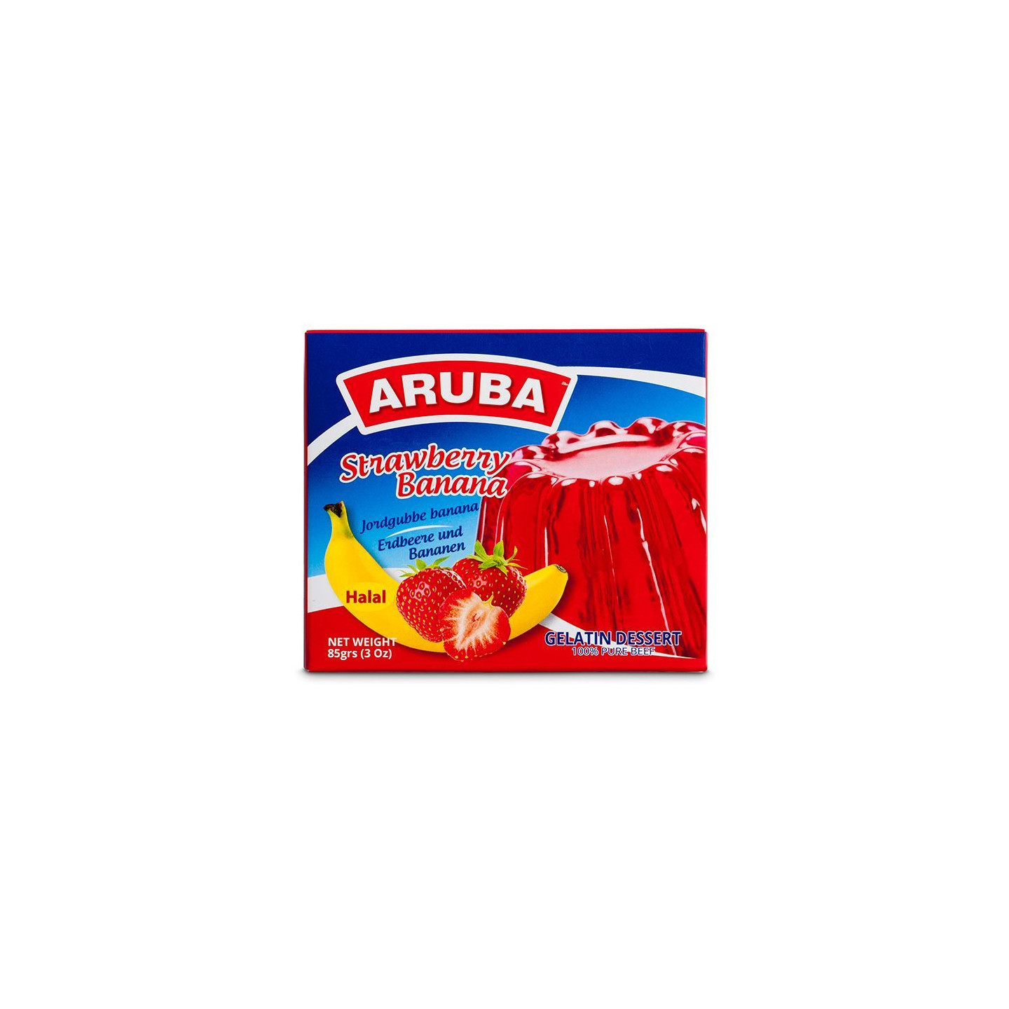 Gelée de Fruits (Jelly) Saveur Fraise & Banane - ARUBA - 85gr