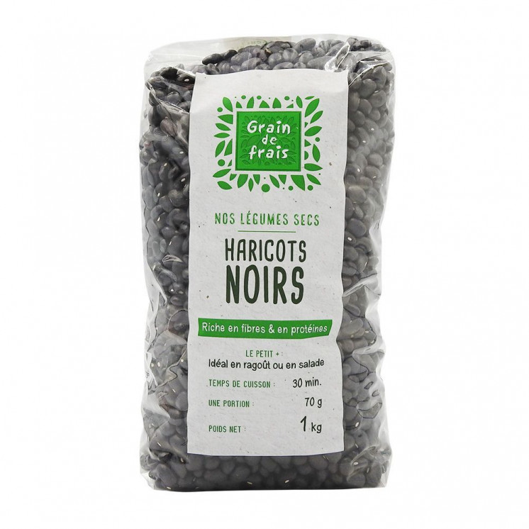 Haricots Noirs - GRAIN DE FRAIS - 1 kg