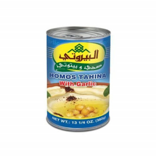 Houmous à la Tahina à l'Ail (Purée de Pois Chiches) - ALBAYROUTY - 380gr