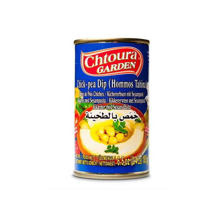 Houmous à la Tahina (Purée de Pois Chiches) - CHTOURA GARDEN - 185gr