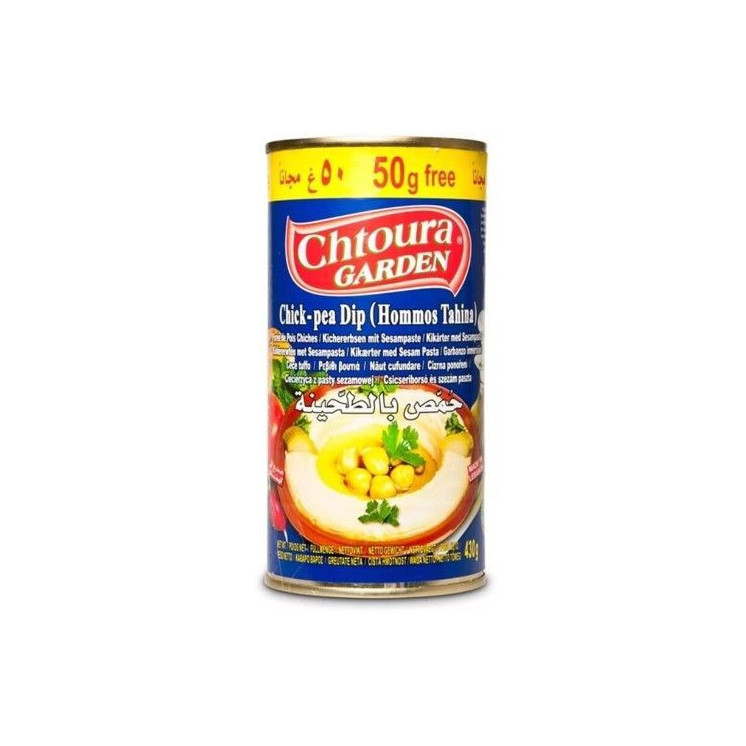 Houmous à la Tahina (Purée de Pois Chiches) - CHTOURA GARDEN - 430gr