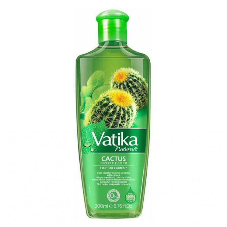 Huile Capillaire Soins Cheveux Enrichi au Cactus - VATIKA - 200ML