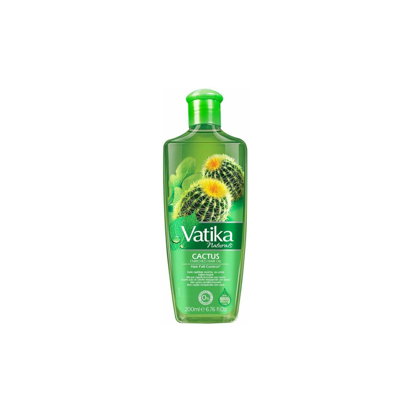 Huile Capillaire Soins Cheveux Enrichi au Cactus - VATIKA - 200ML