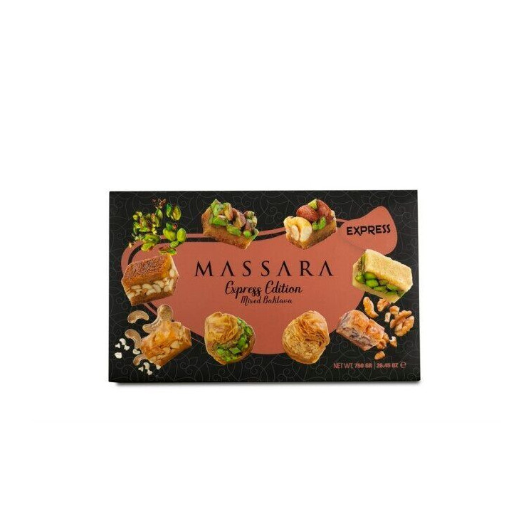 Assortiment de Baklawa (baklava) Express - MASSARA - 750gr